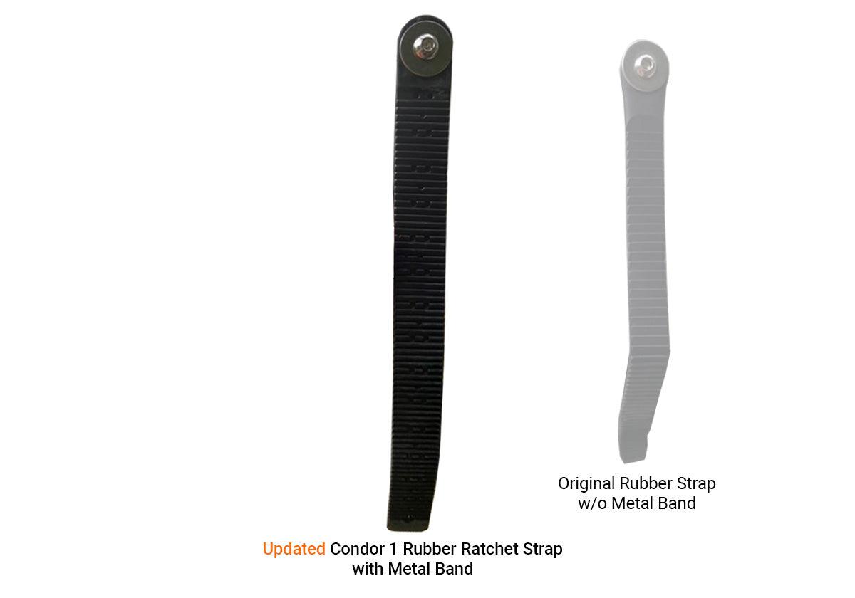 Condor 1 Parts Accessory Roofnest Updated Condor 1 Rubber Ratchet Strap with Metal Band (1)