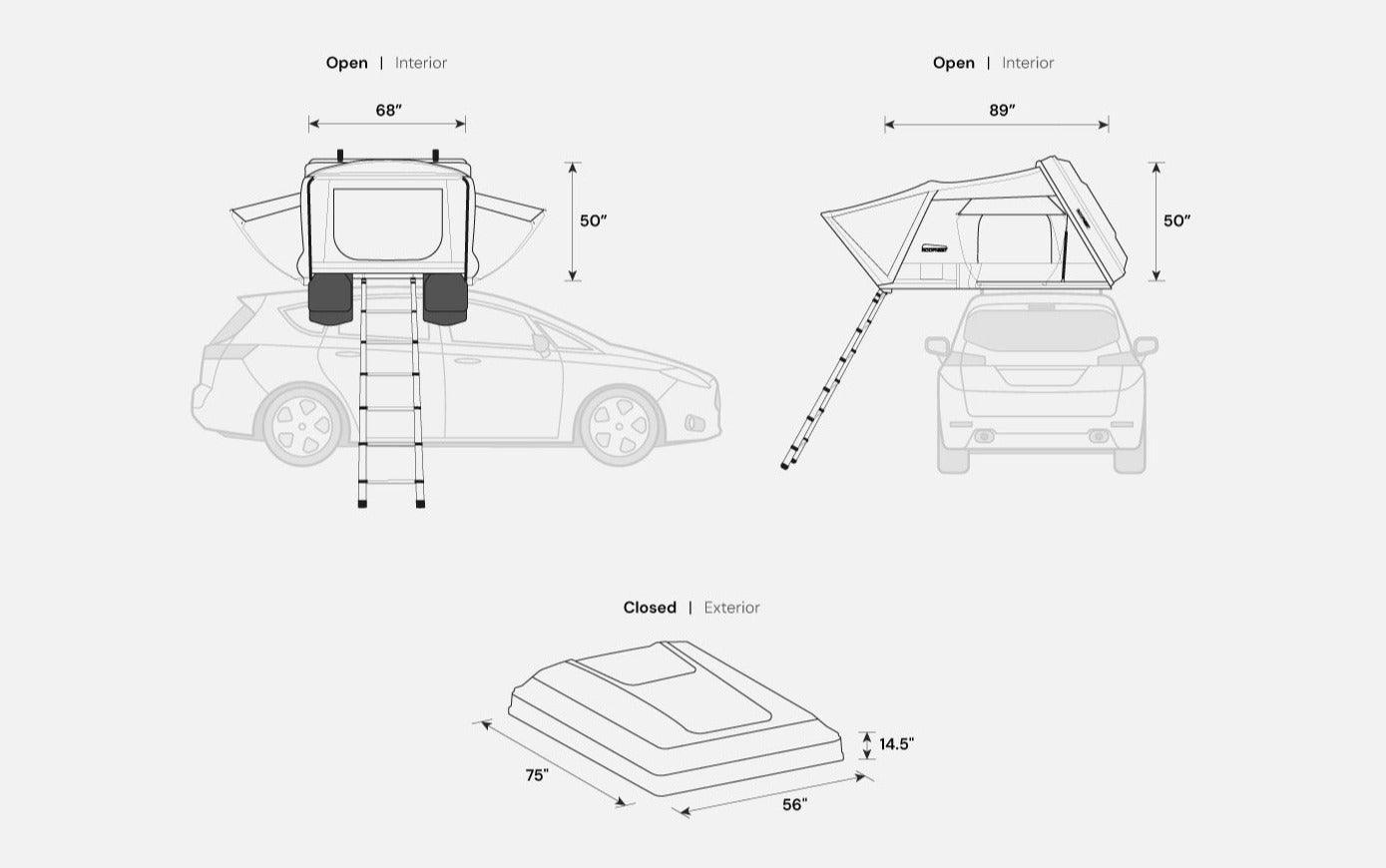 Condor 2 XL Air (OB) Fold Out Tent Roofnest
