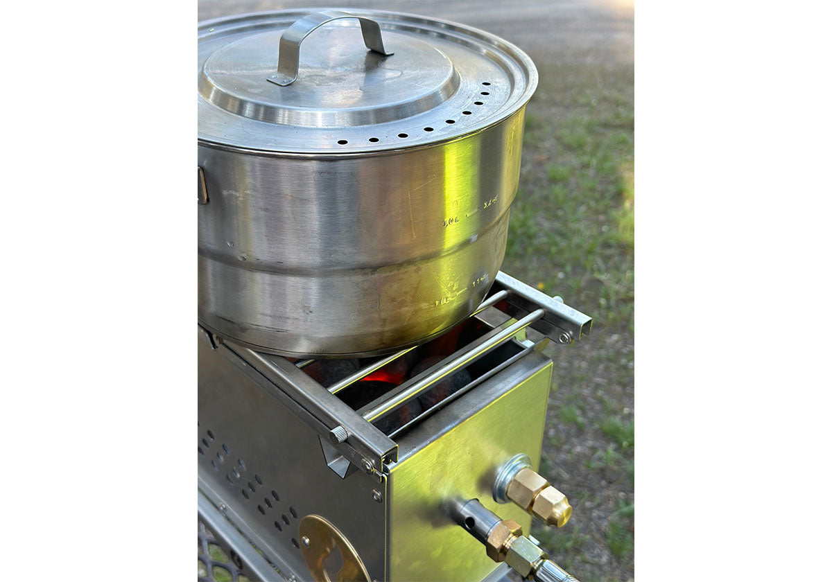 Over Under Grill Thingy: Stand and Grill In One! LavaBox Portable Campfire