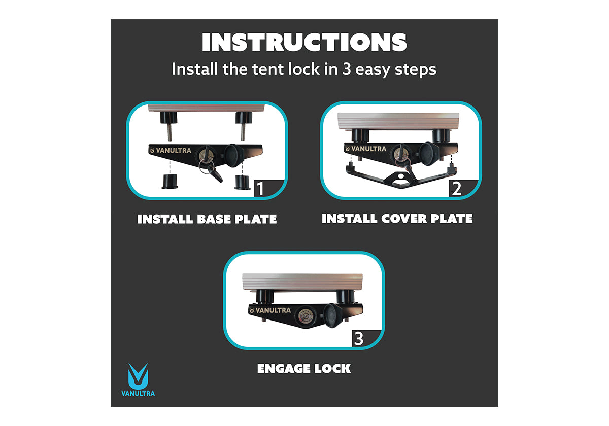 Roof Top Tent Locking Mount Accessory Vanultra