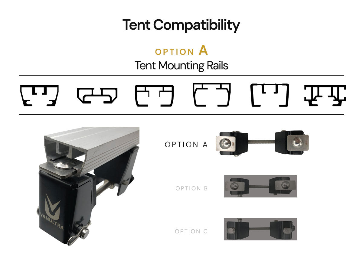 Roof Top Tent Quick Release Mounts (Copy) Accessory Vanultra