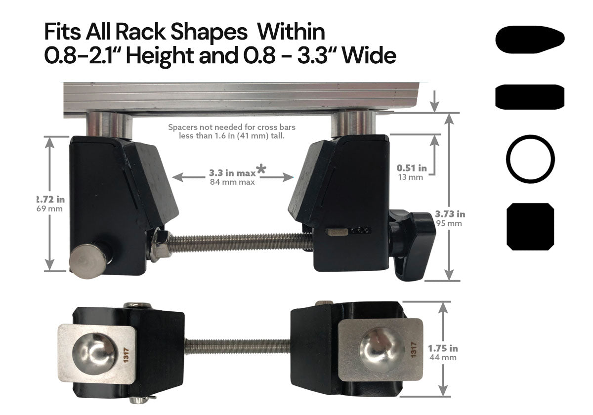 Roof Top Tent Quick Release Mounts