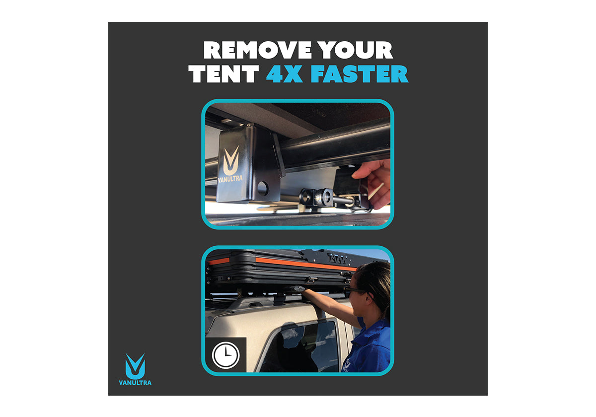 Roof Top Tent Quick Release Mounts RTT Mounts Vanultra