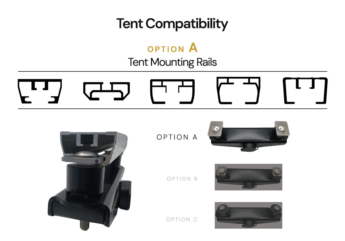 Roof Top Tent Locking Mount Accessory Vanultra