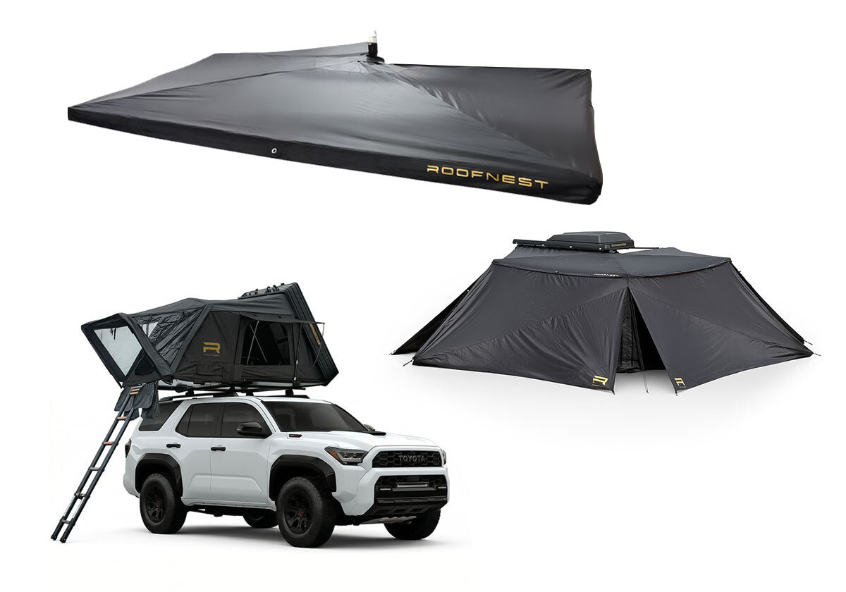 Condor Overland 2 XL Air + Little Wing 270 Awning Bundle - Drivers Side