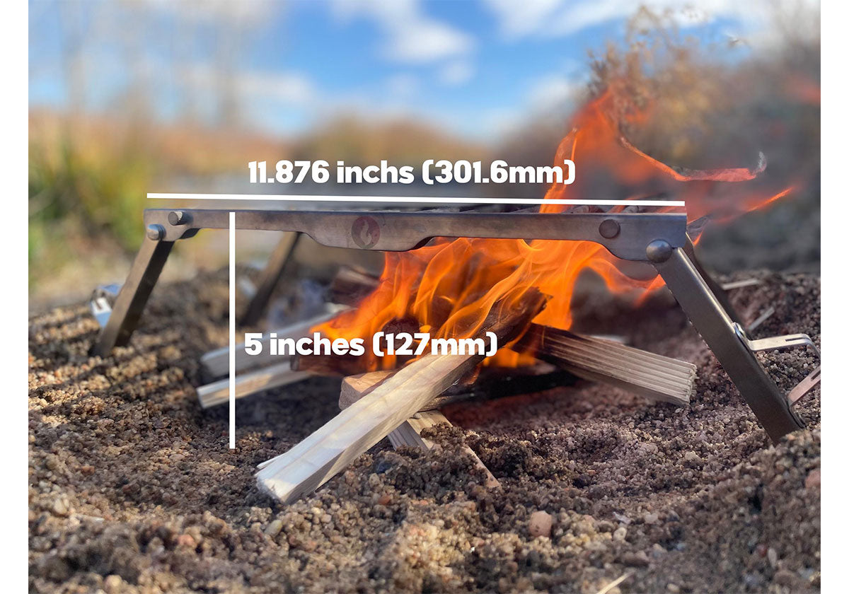 Over Under Grill Thingy: Stand and Grill In One! LavaBox Portable Campfire