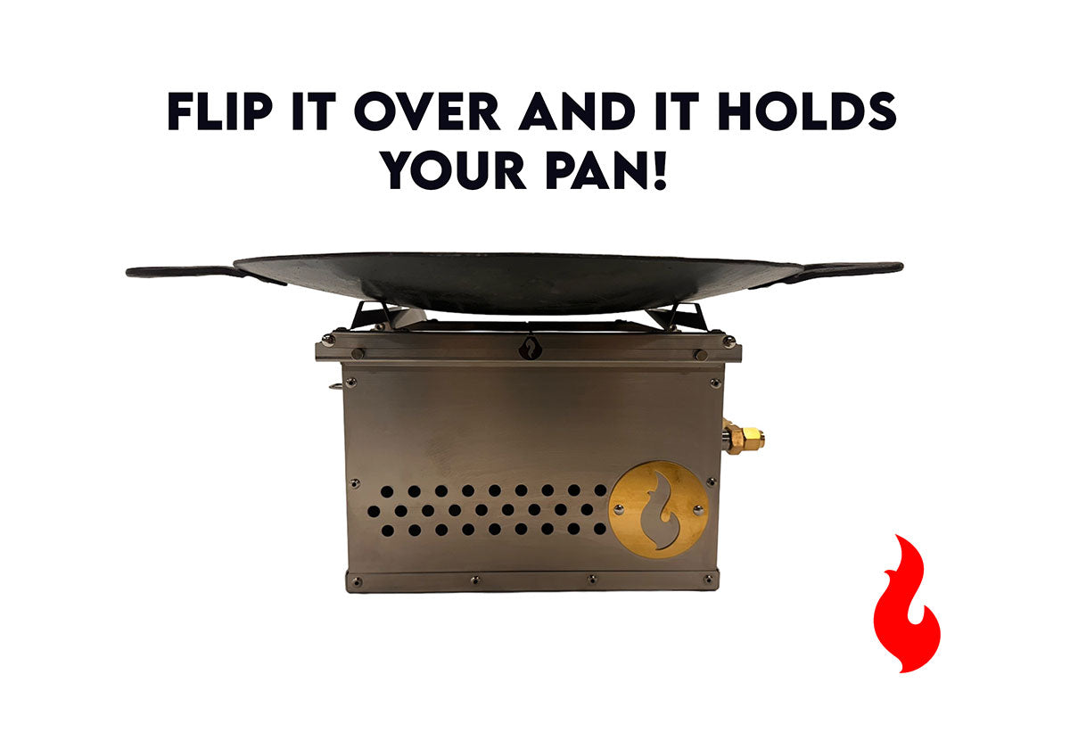 Over Under Grill Thingy: Stand and Grill In One! LavaBox Portable Campfire